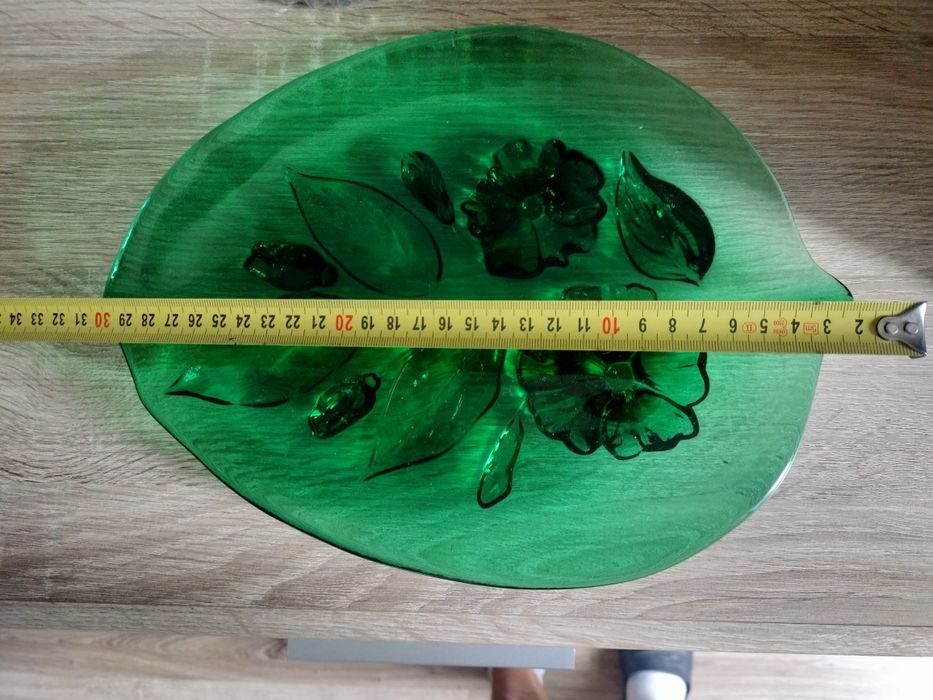 Patera z grubego szkła