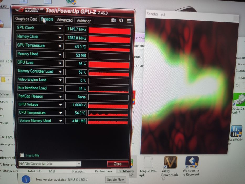 Б.у. Игровая Видеокарта M1000m/m1200 2gb 4gb Dell  7510 m4800/4700