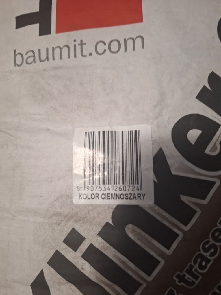 Zaprawa Fuga do klinkieru BAUMIT S  Ciemno Szara 25kg