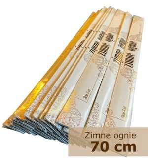 Zimne Ognie Weselne 70 cm, Pięknie zdobione