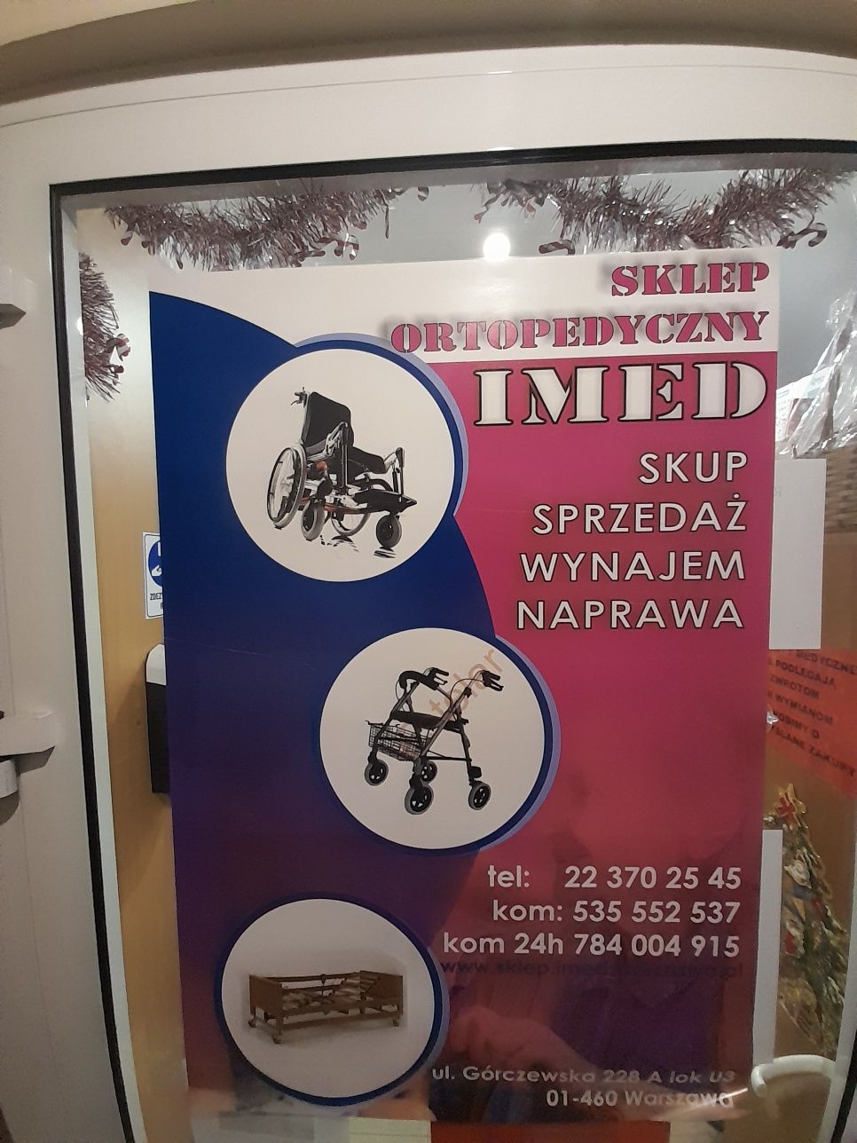 Stojak na | do Kroplówki Wypożyczalnia od 50zl/msc Warszawa Sklep IMED