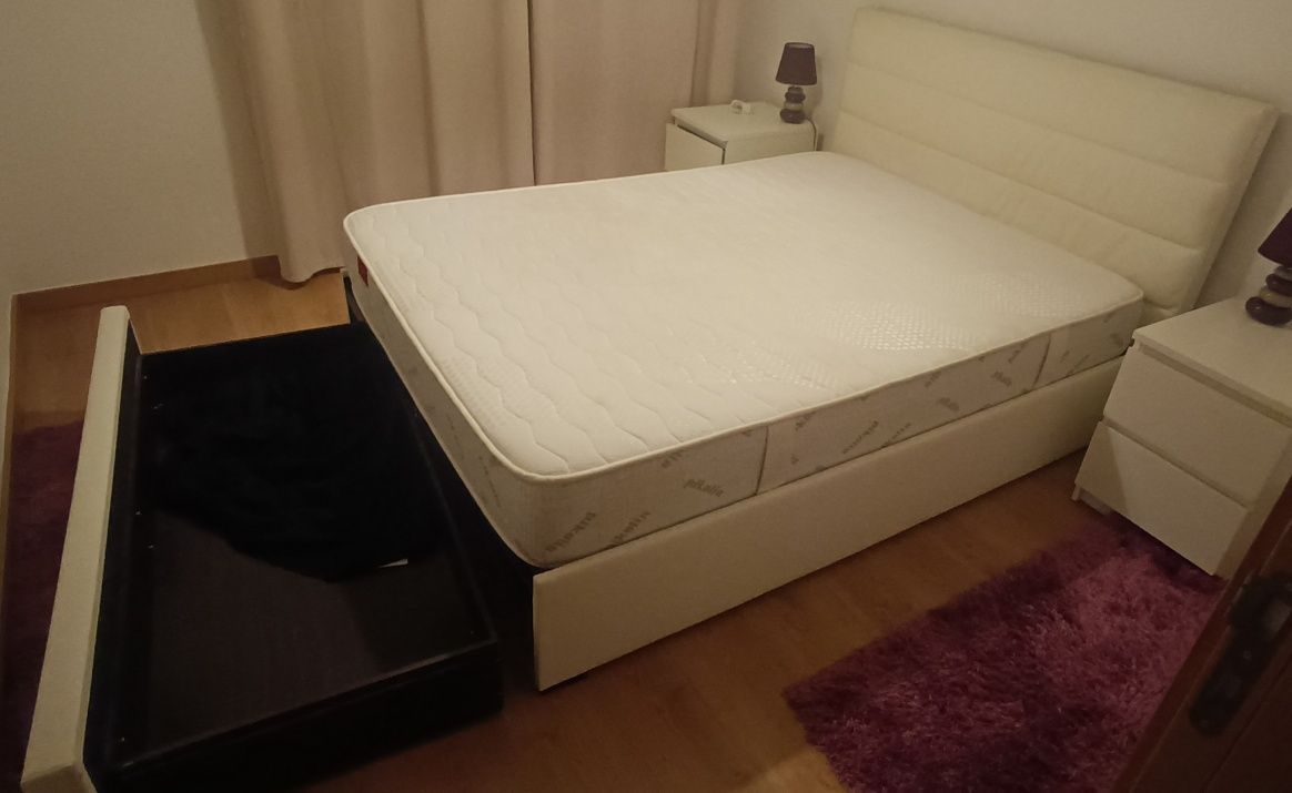 Cama com gaveta e colchão