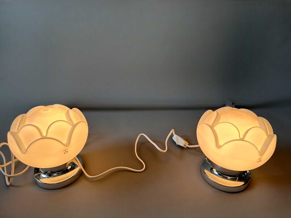 Peill&Putzler WaterLily Seerose lata 70 komplet lamp szkło opalinowe