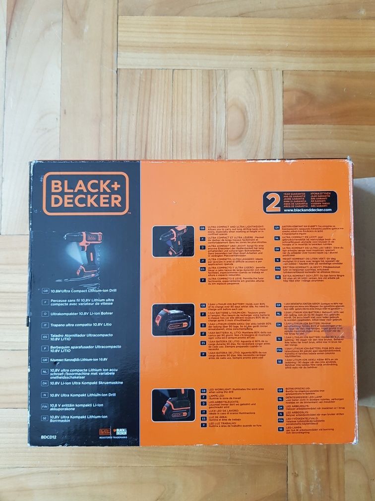 BLACK & DECKER BDCD12 12V Wiertarko wkrętarka Makita Bosch Erbauer
