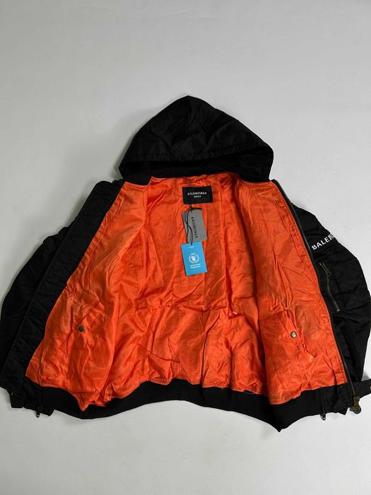 Бомбер Balenciaga чорна куртка черная курточка opium black S L M WFP