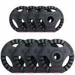 Zestaw 4x 5 kg, 4x 2.5 kg obciążęnia bitumiczne olimpijskie 50mm GRIP