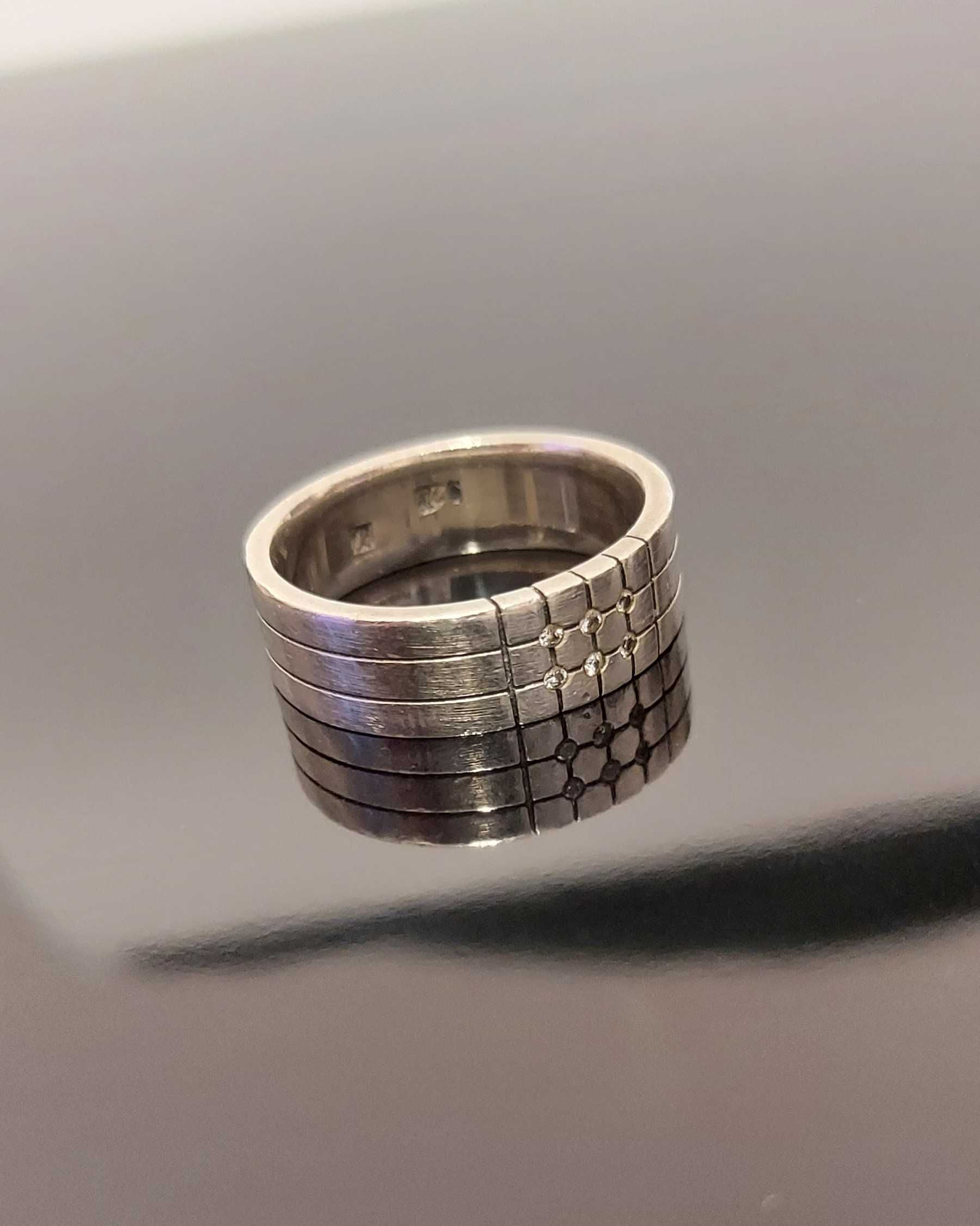 srebrny pierścionek próba 925