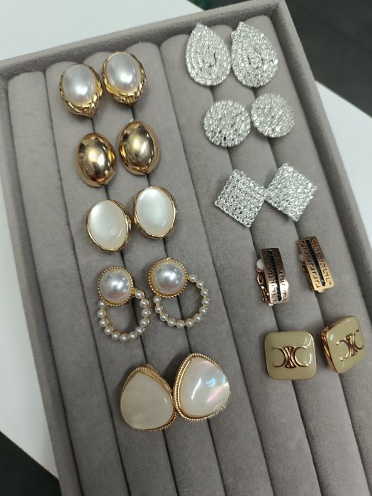 Кліпси Святкові, Весільні ,Сережки Кліпси прокол не потрібен