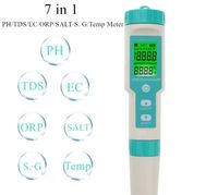 Caneta de Medição 7 em 1 (Água)  PH TDS EC ORP Salinidade Temperatura