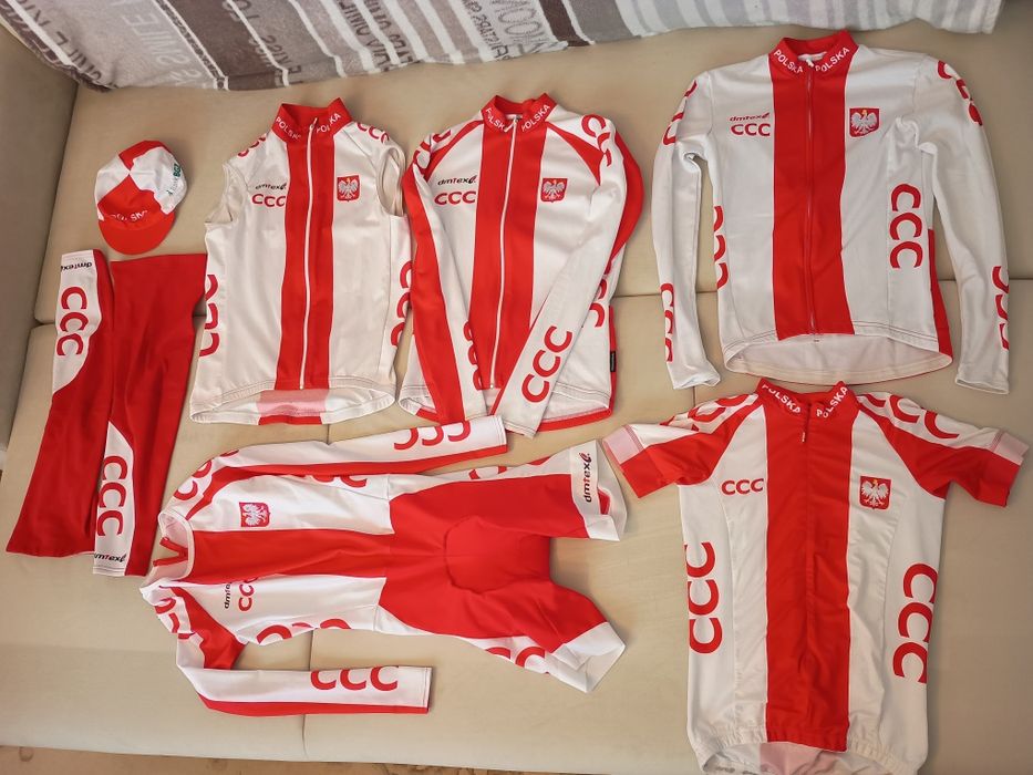 Damski strój kolarski 7 części zestaw.