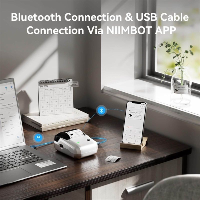Термопринтер NIIMBOT B1 + 1 рулон