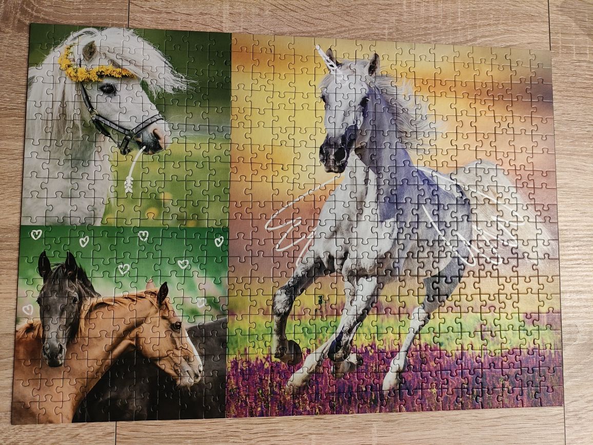 Puzzle konie koniki 500 Trefl kompletne