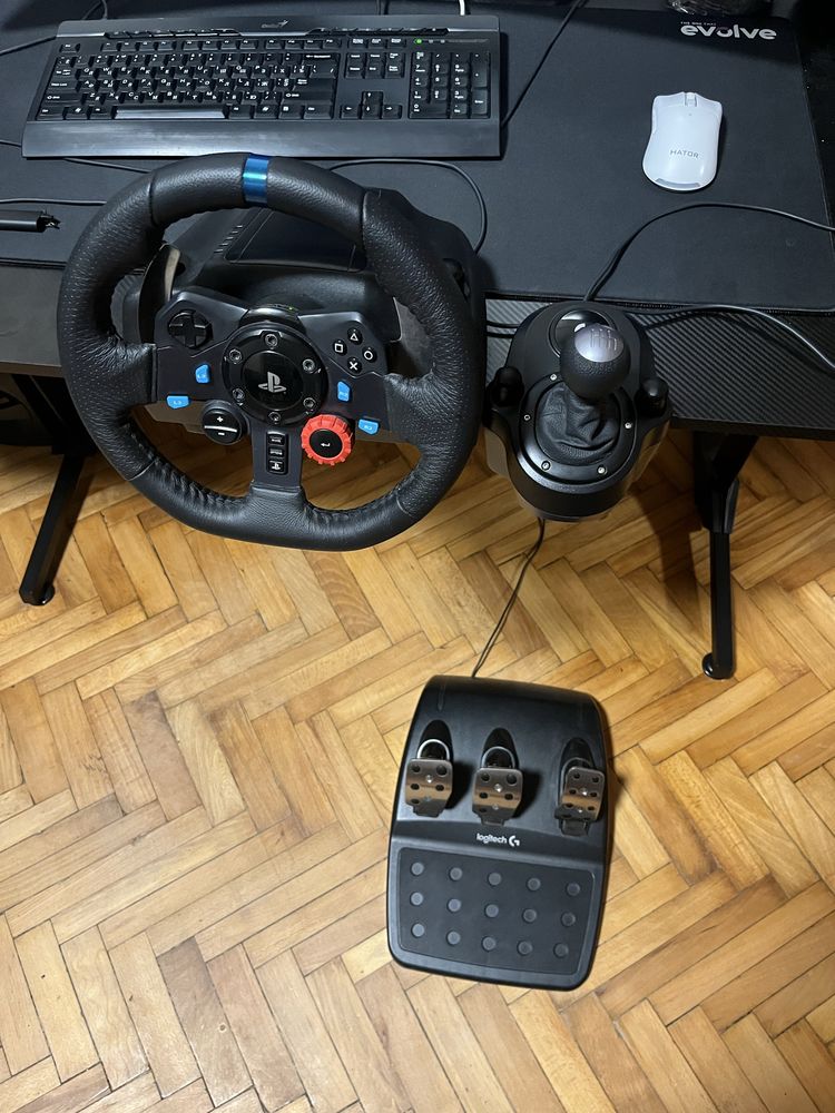 Logitech g29 + коробка передачь