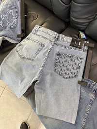 New!Чоловічі джинсові шорти Fendi,Gucci,Armani 30,31,32,33,34,36,38