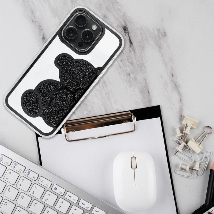 Futerał TEDDY BEAR do IPHONE 13 MINI czarny