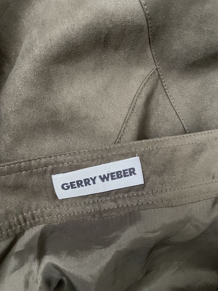 Gerry Weber 48 spódnica długa z rozszerzanym dołem i falbana