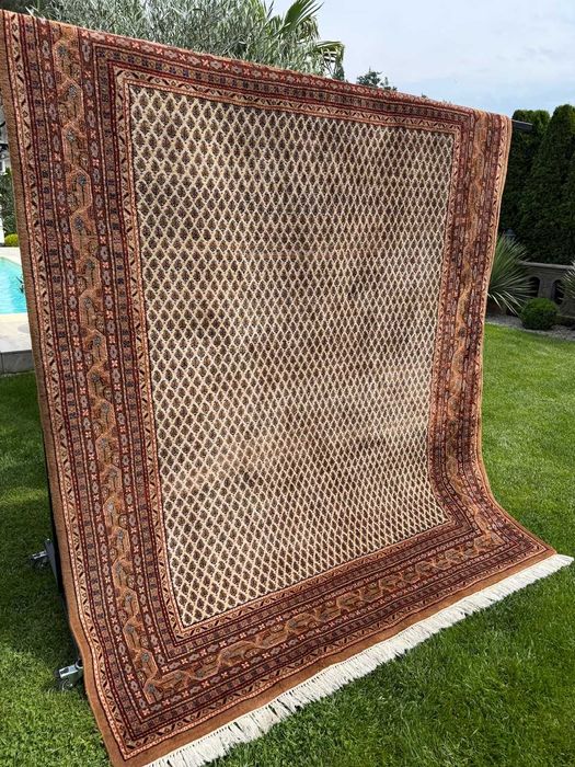 Dywan Wełniany Kaszmirowy r. tkany perski Indo Mir 260x200 sklep14 tys