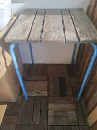 Mesa esplanada madeira e ferro