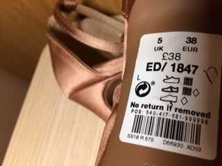 NEXT buty szpilki atłasowe roz.38 nowe