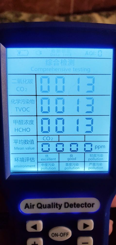 Аналізатор якості повітря JSM-131, вимірює СО2,TVOC,HCHO