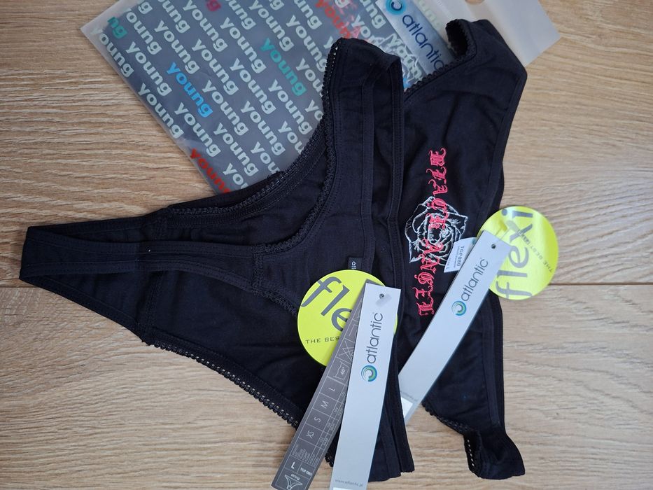 Stringi dziewczęce Atlantic, rozmiar L, 2PACK