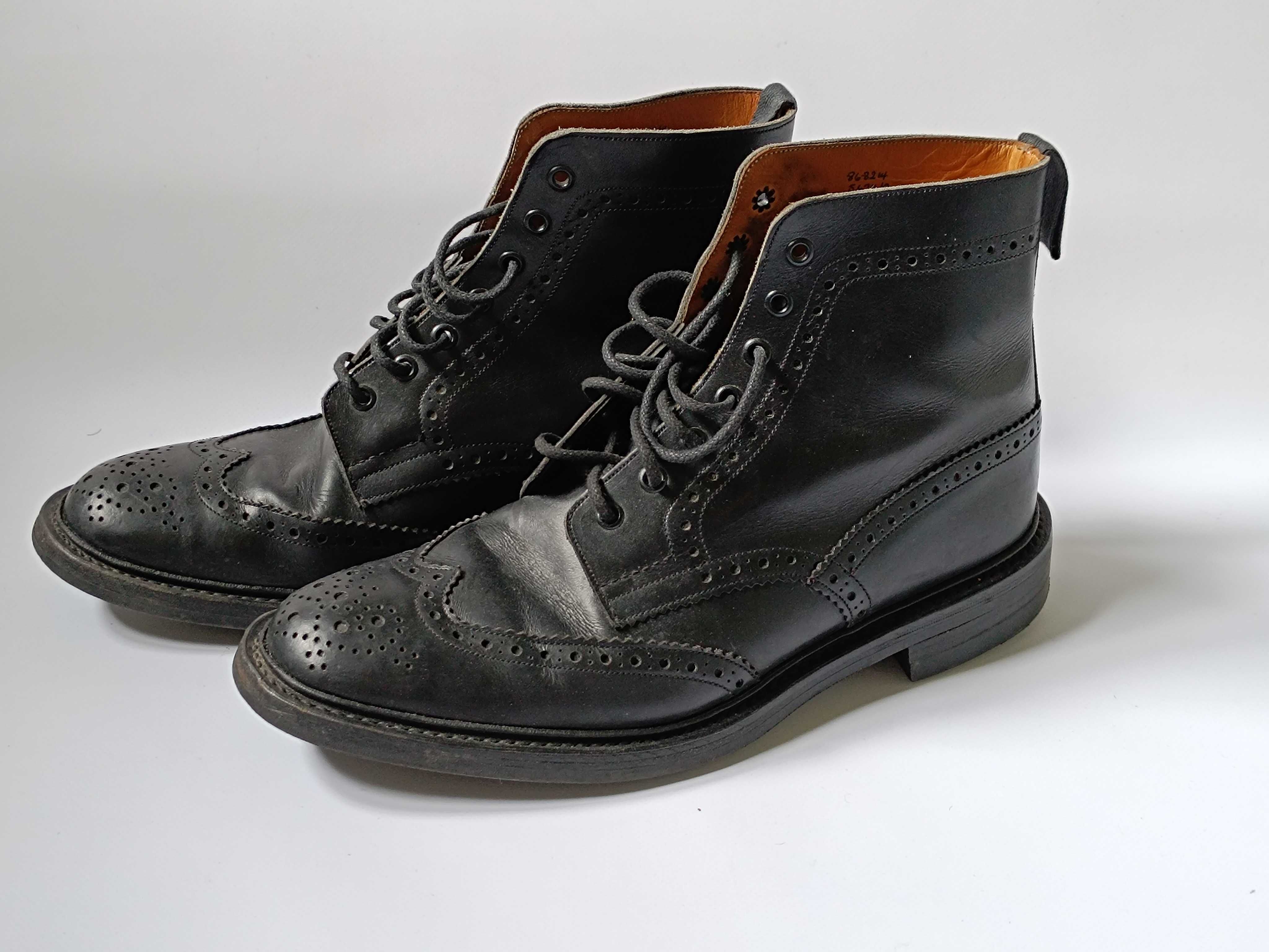 Tricker's Boots Black размер 44-44.5 мужские ботинки чоловічі черевики