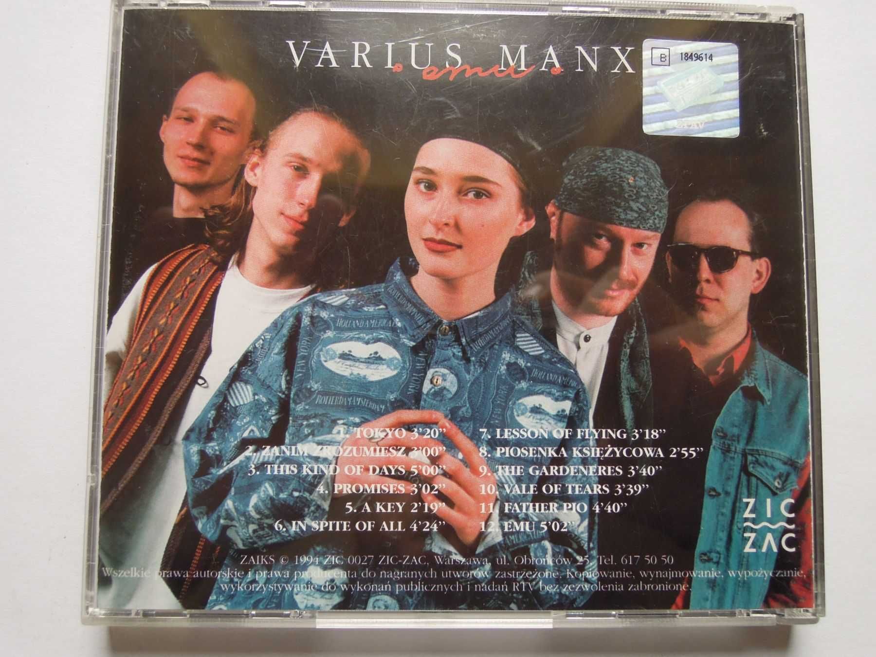 Varius manx płyty cd