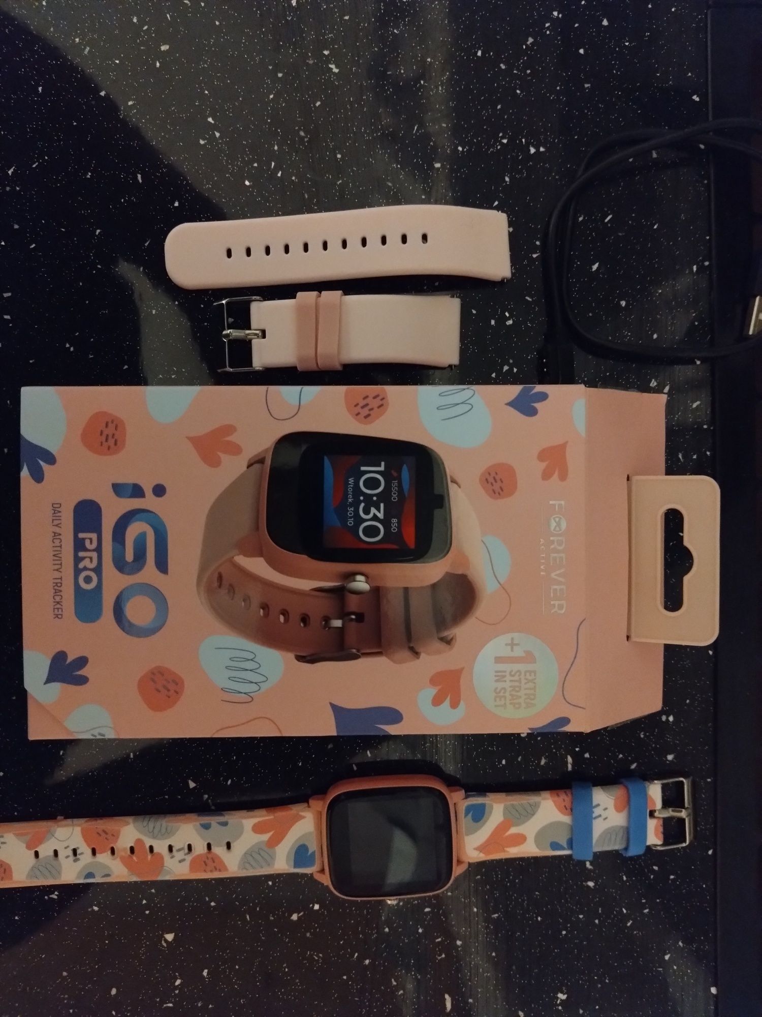 Zegarek, Smartwatch Forever IGo Pro JW-200 (różowy)
