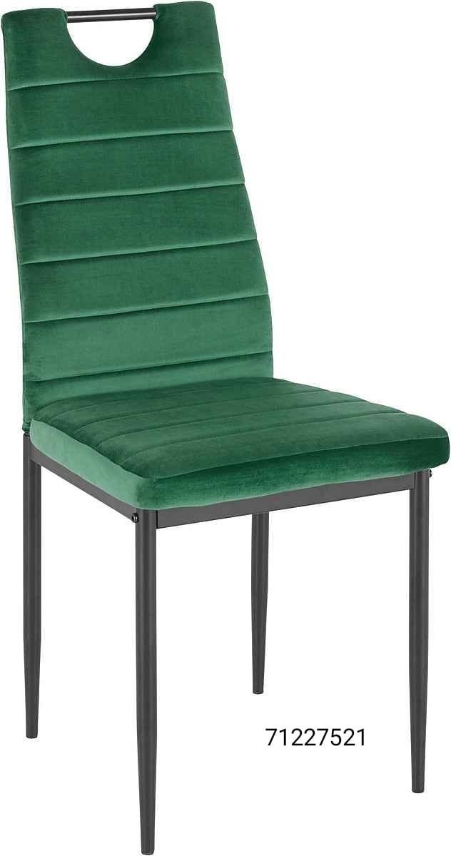 Krzesło siwe  zielone czarne welur ekoskóra