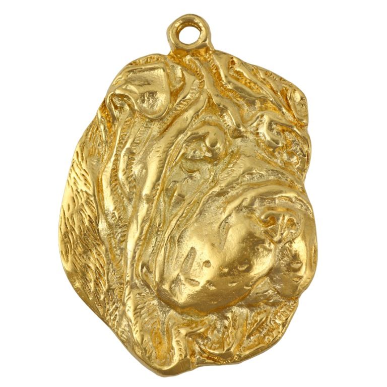 Shar Pei brelok pozłacany Art-Dog