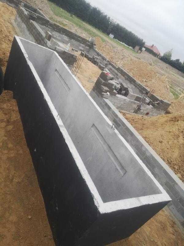 Szambo betonowe zbiornik na deszczówkę 2m3-14m3 Montaż Transport