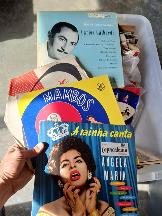 Vinil de 78 Rotações e de Grafonola : Lote 126 discos