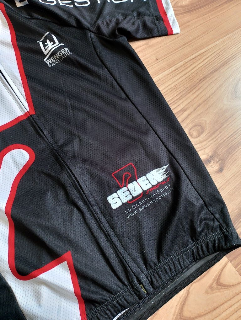 Czarna Rozpinana Koszulka Sportowa Rowerowa Honda winkenbach sevenspor