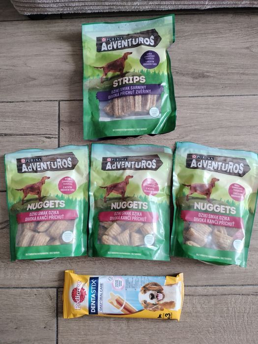 Adventuros strips i nuggets i Pedigree dentastix