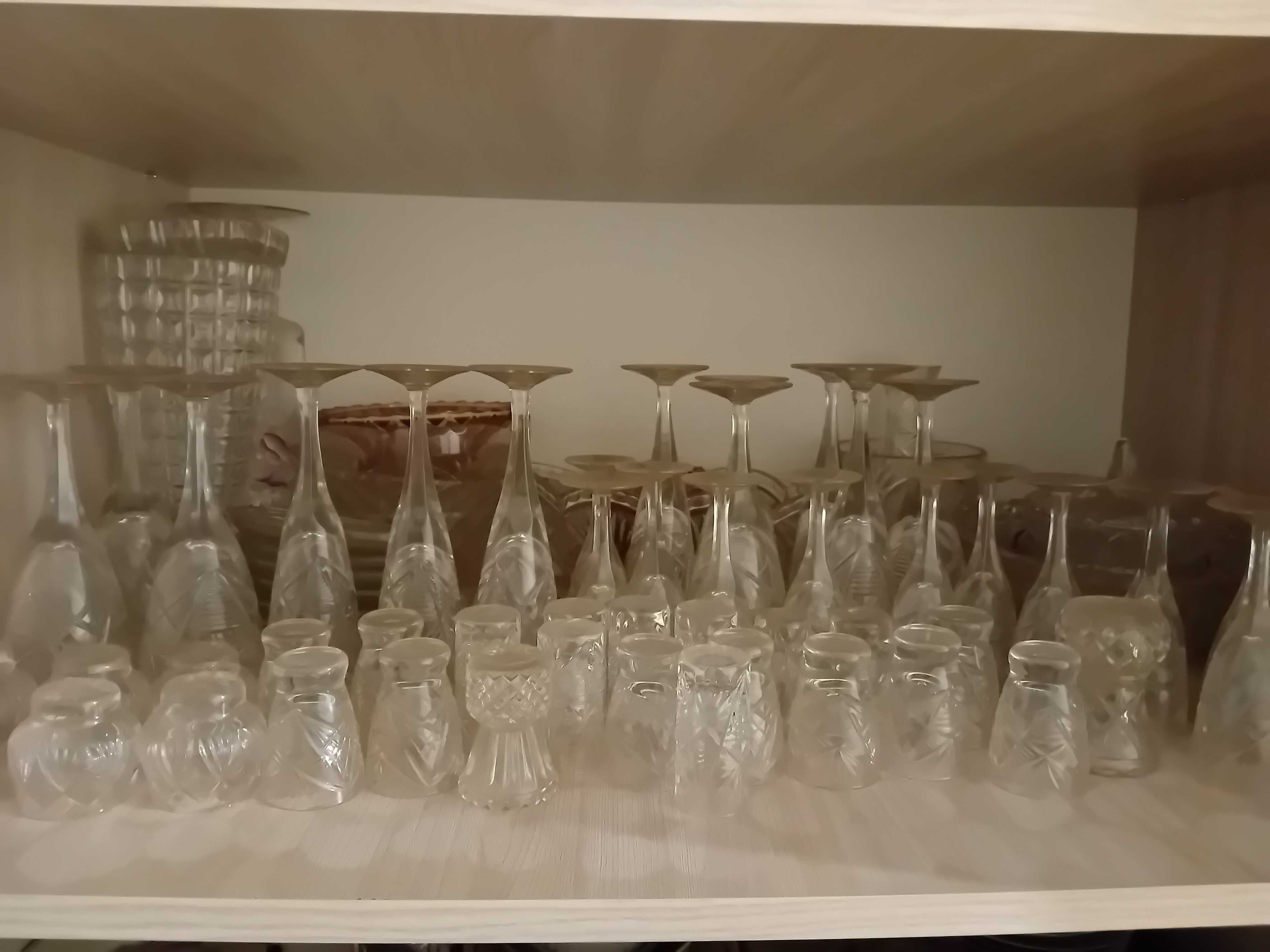 Посуд, Serviz za crnu kafu, Югославія,  Bohemia Crystal, Чехословакія.