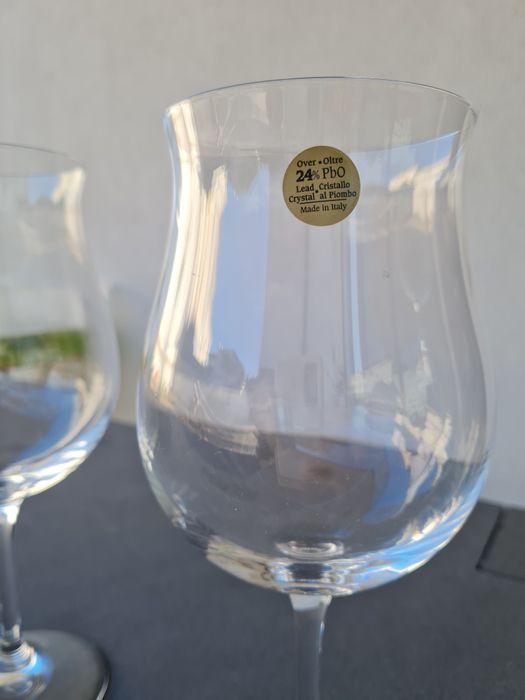 Taças/copos/balões em cristal italiano