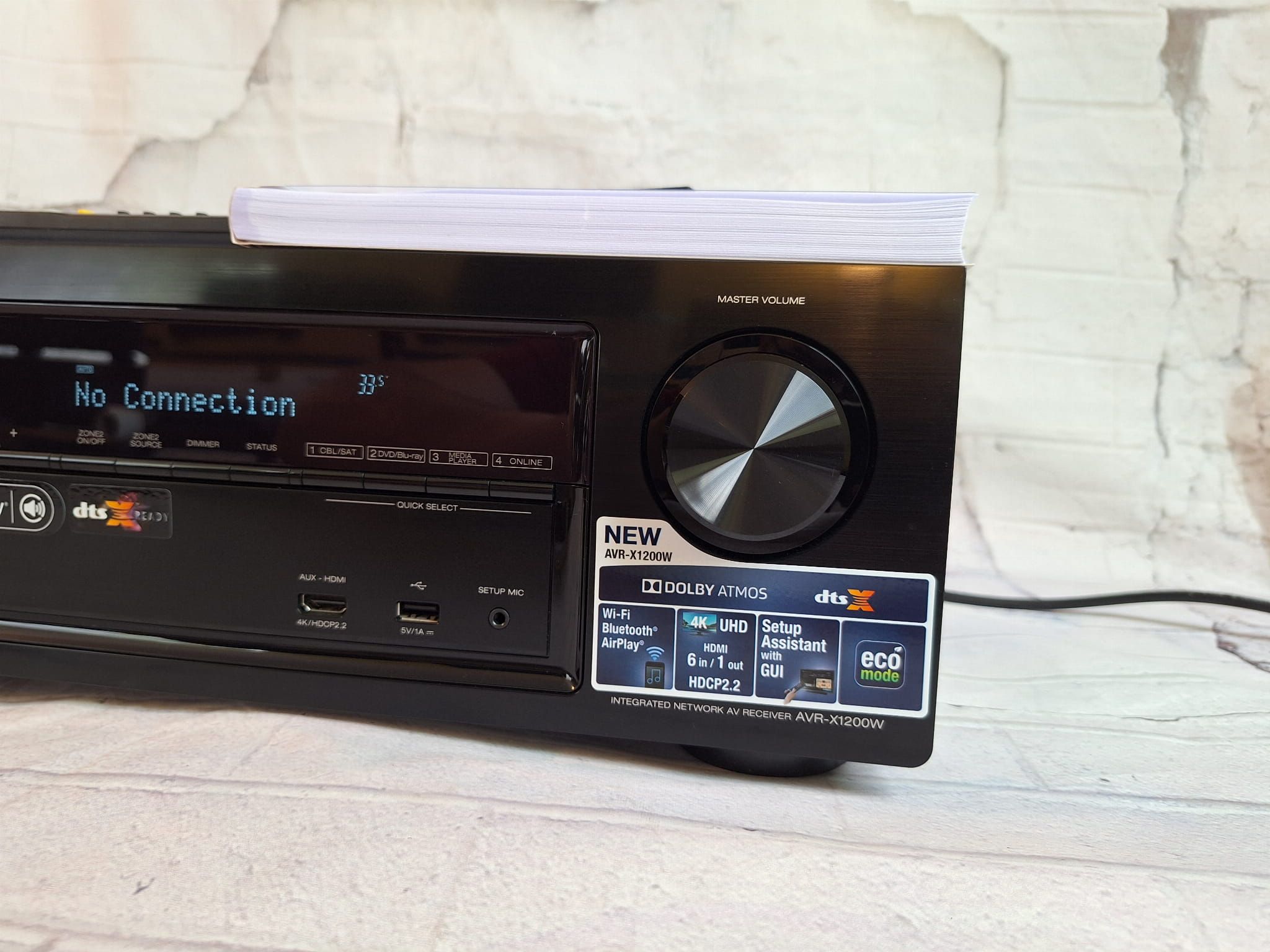 Amplituner 7.2 Denon AVR-X1200 Wi-Fi BT HDMI 4K60P Atmos  Spotify