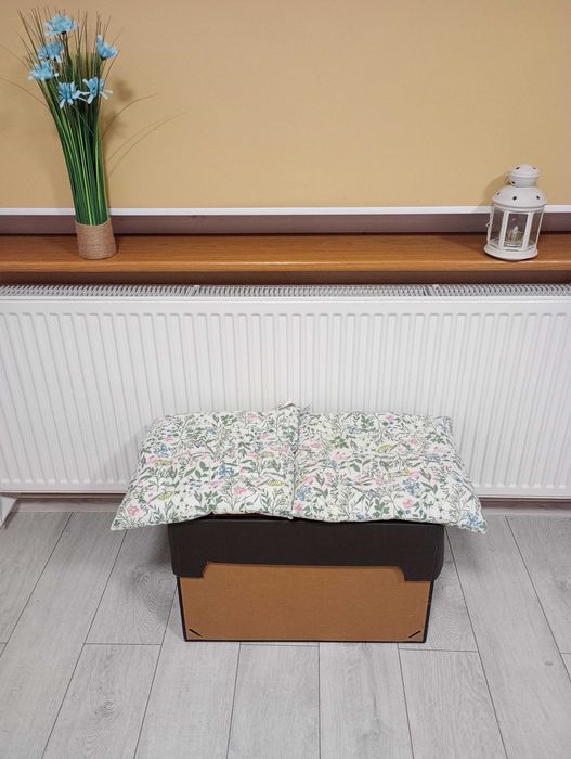 Pufa, siedzisko z kartonu - lekkie, wytrzymałe i uniwersalne [wysyłka]