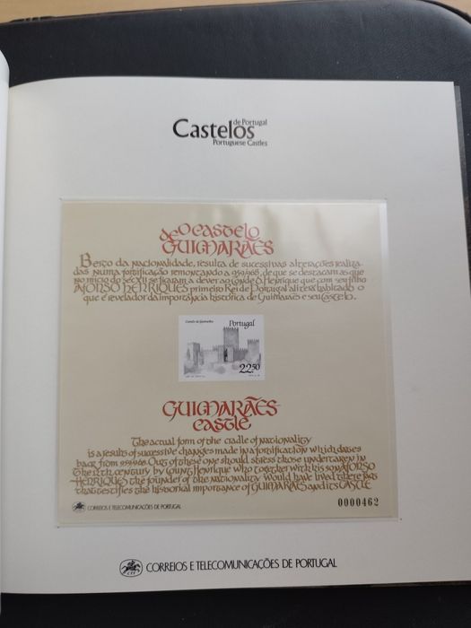 Livro castelos de Portugal coleção dos CTT