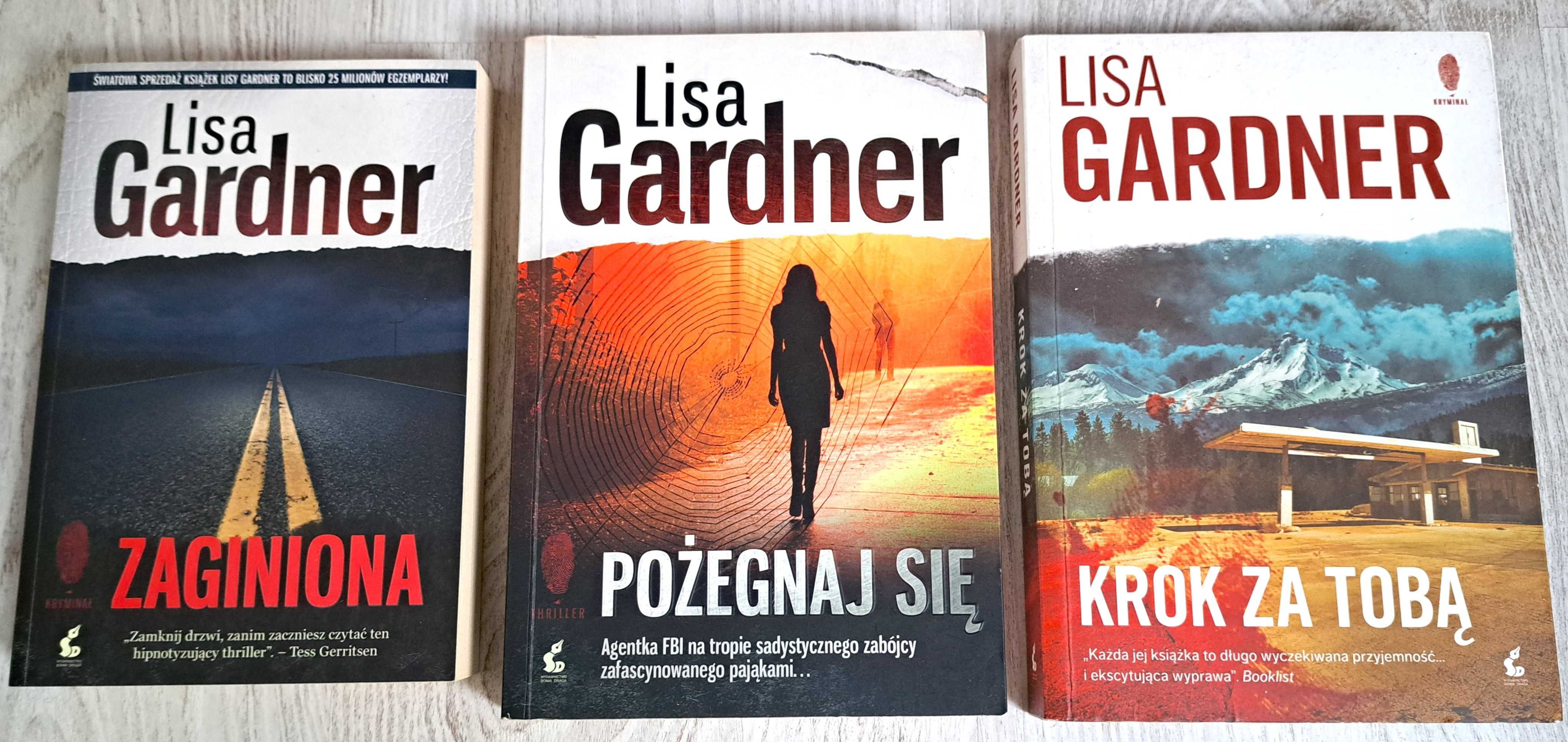 3x Lisa Gardner Zaginiona + Pożegnaj się + Krok za Tobą