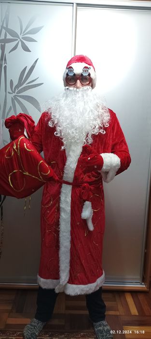 Прокат костюм Діда Мороза/ Святого Миколая 400 грн
