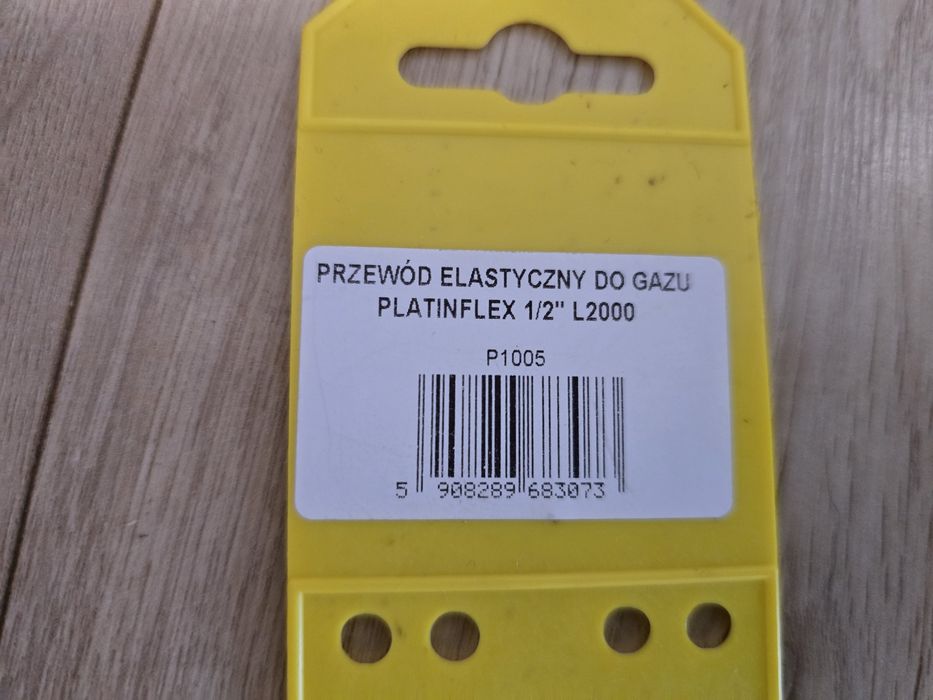 Nowy wąż do gazu, zbrojony plantinflex 1/2" L2000  2m