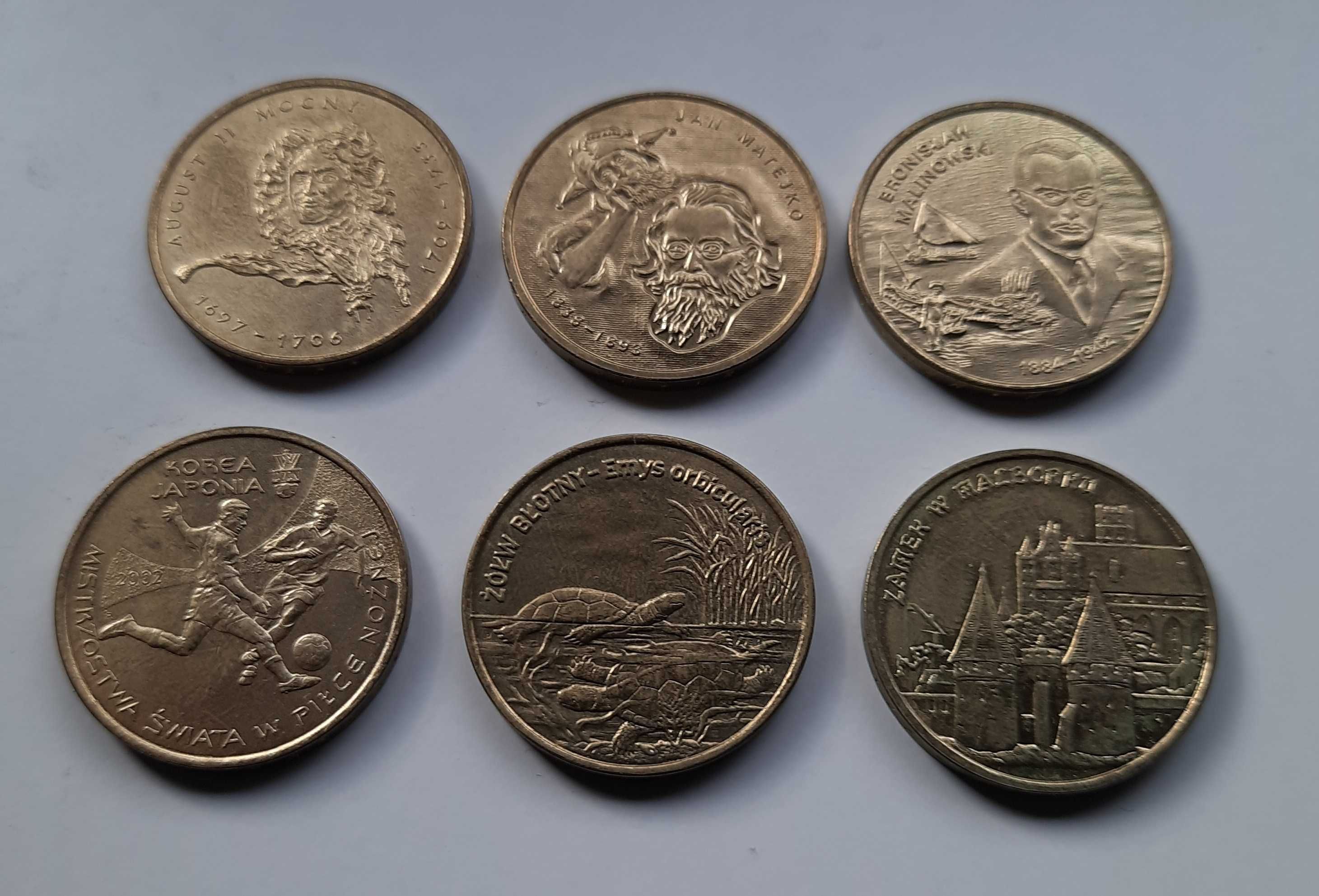 2zł GN 2002r. - zestaw 6 monet