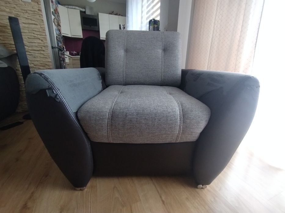 Sofa z funkcją spania + fotel GRATIS