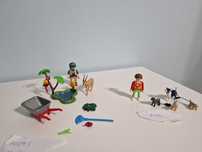 Klocki Playmobil 70295 + 5380. ZOO + Opiekunka psów