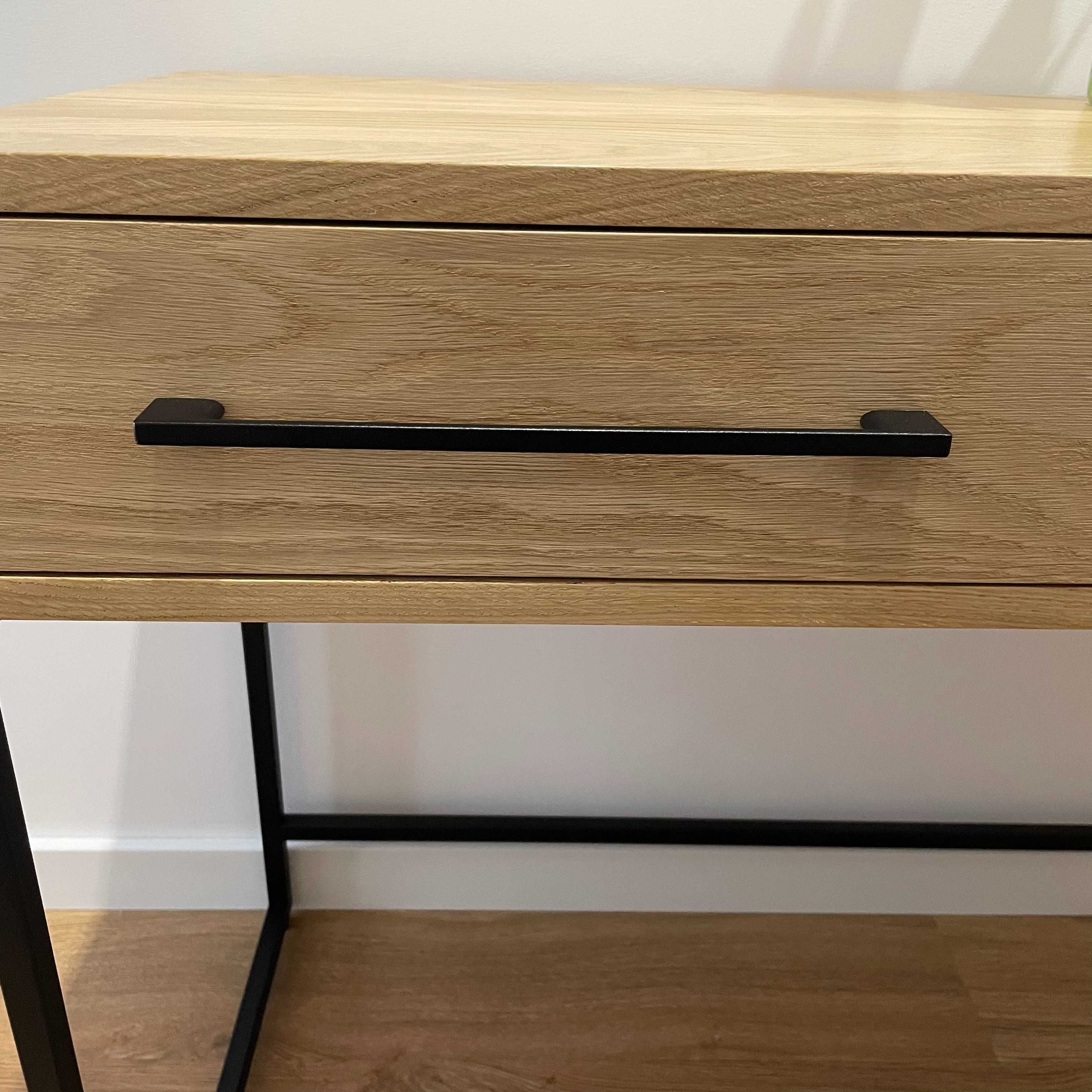Komoda Konsola Toaletka Loft Quiet Luxury Dąb Drewno Naturalne PL