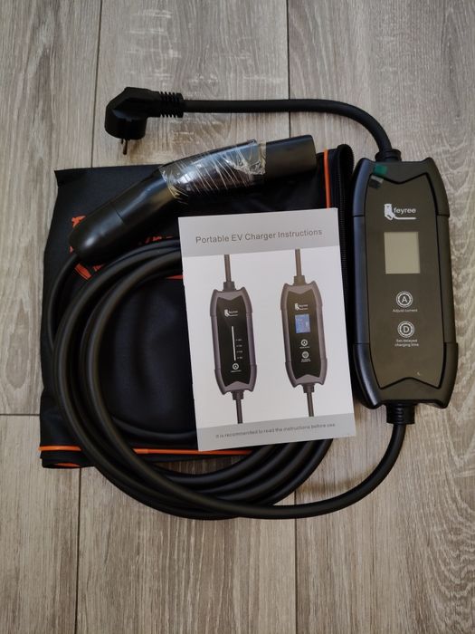 Зарядка tesla FEYREE тесла 3.5 кВт type 1 type 2 gbt 16а 5метрів