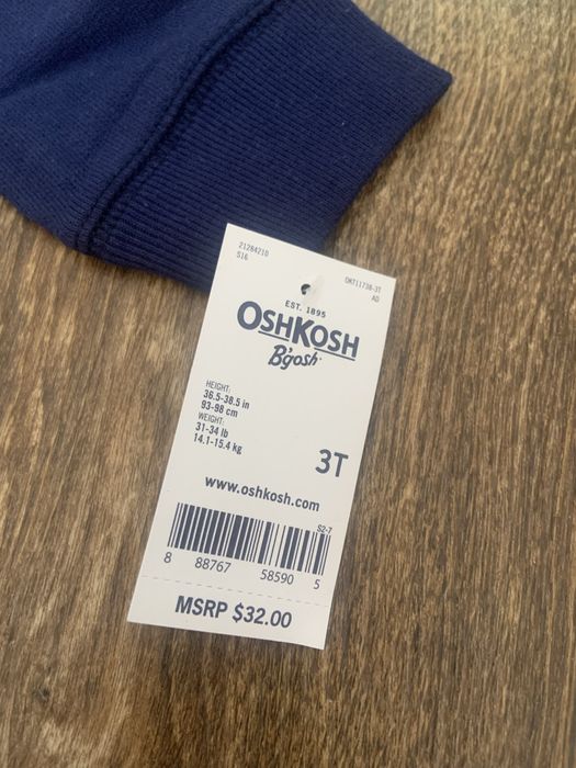 Толстовка худи OshKosh на 2-3 года