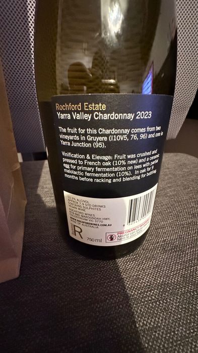 Butelka kolekcjonerska Yarra Valley Chardonnay 2023 Made in Australia