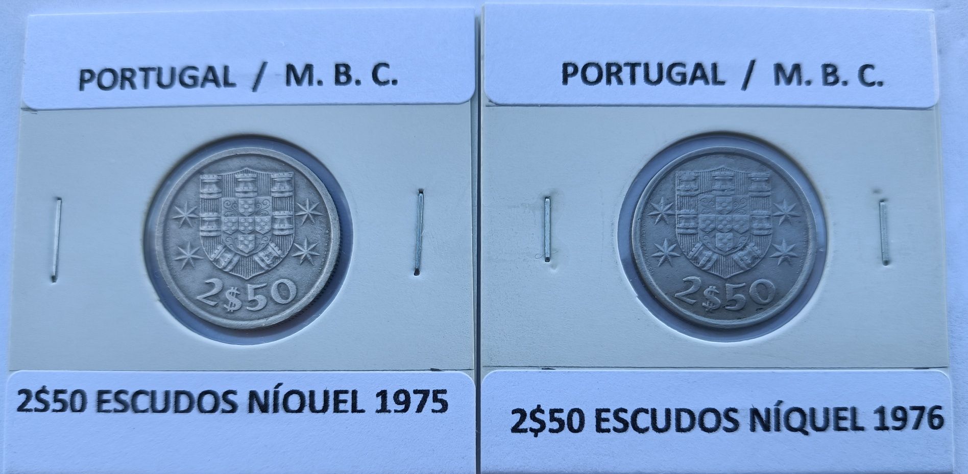 Moedas da 2ª República Portuguesa de 2$50 escudos ( Níquel )